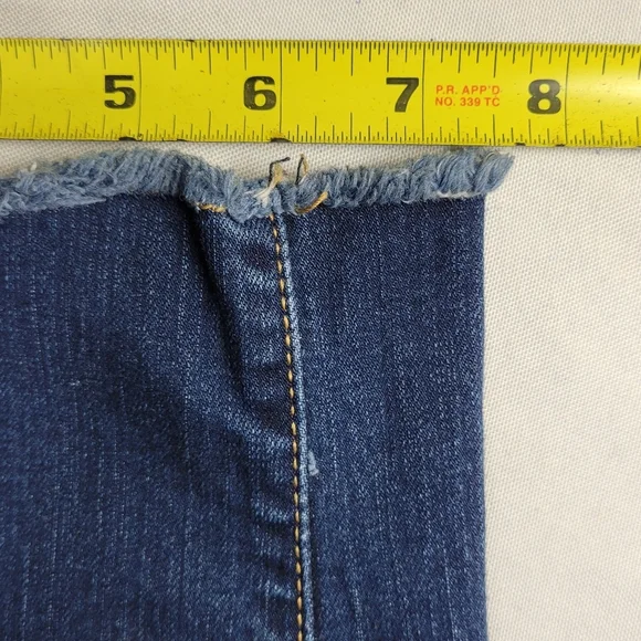 Torrid Jeans Size 20 42X28 Blue Boyfriend Distressed Raw Hem Stretch Denim - Picture 13 of 14